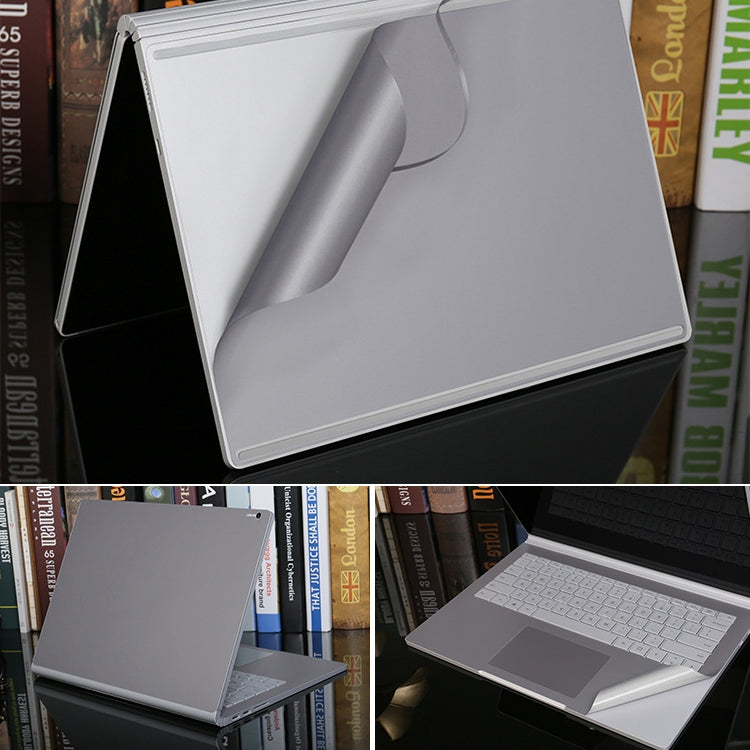 4 in 1 Notebook Shell Protective Film Sticker Set for Microsoft Surface Book 2 15 inch(Grey) by buy2fix