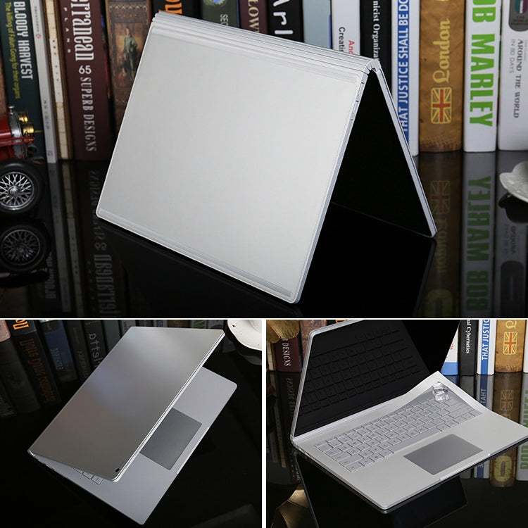 4 in 1 Notebook Shell Protective Film Sticker Set for Microsoft Surface Book 2 15 inch(Silver) by buy2fix