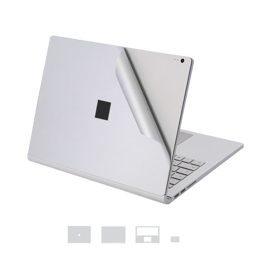 4 in 1 Notebook Shell Protective Film Sticker Set for Microsoft Surface Book 13.5 inch(Silver) by buy2fix