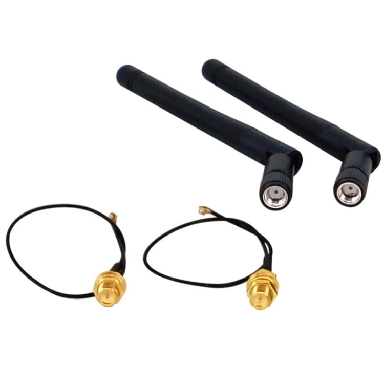 2.4G Folding Antenna with IPX Signal 5dBi Dual Antennas by buy2fix