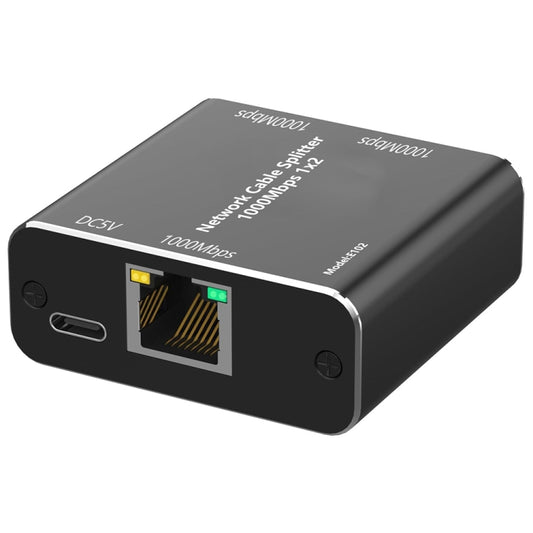 KC-E102 1000M LAN 1 to 2 RJ45 Splitter Adapter Ethernet Network Female Connector by buy2fix