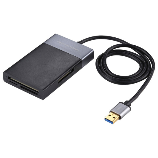 6 In 1 Multi-function Dual USB 3.0 + XQD + CF + TF + SD Card Reader by buy2fix