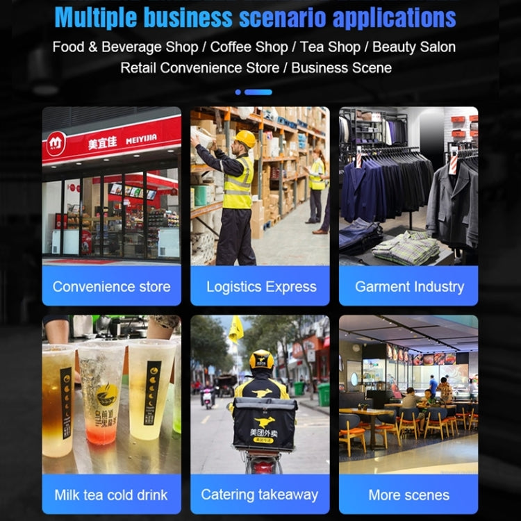 POS-6000 4G Version 1GB+8GB 58mm PDA Handheld 5.5 inch QR Code Android Smart POS Teminal Scanner Printer, US Plug by buy2fix