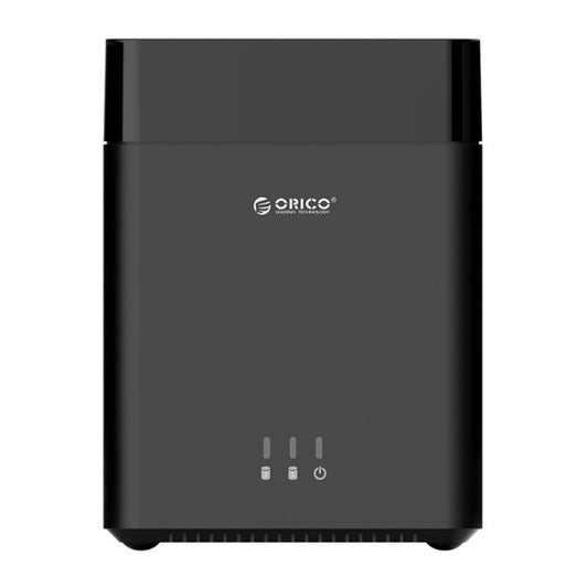 ORICO DS200U3 3.5 inch 2 Bay Magnetic-type USB 3.0 Hard Drive Enclosure with Blue LED Indicator(Black) by ORICO