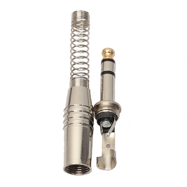 5 PCS 6.35mm Metal Audio Plug Stereo Microphone Cord Plug by buy2fix