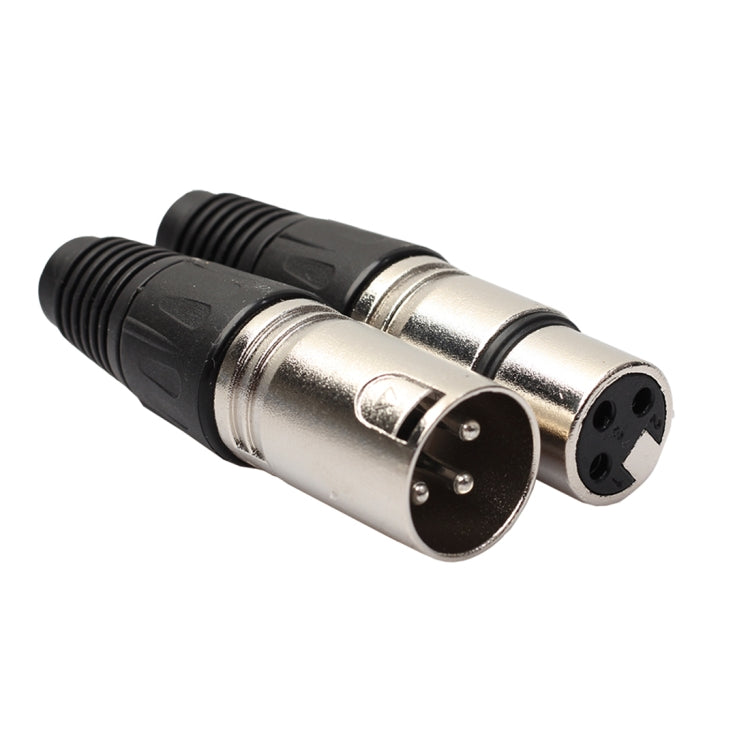 10 Pairs 3 Pin XLR Plug Male + Female Jack Mic Jack Plug Socket Connector by buy2fix