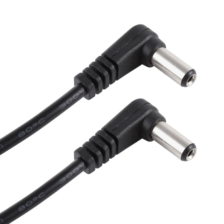 30cm 5A 5.5 x 2.1mm Male to Male Elbow DC Power Supply Plug Cable, DC 12-24V by buy2fix