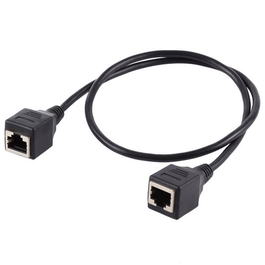 RJ45 Female to Female Ethernet LAN Network Extension Cable Cord, Cable Length: 60cm by buy2fix