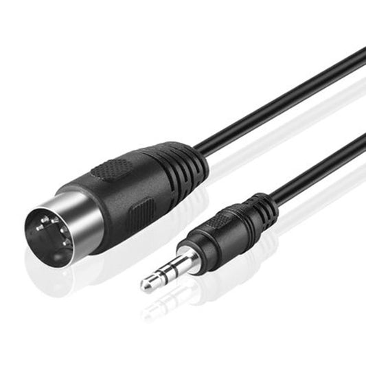 3.5mm Stereo Jack to Din 5 Pin MIDI Plug Audio Adapter Cable, Cable Length: 1.5m by buy2fix