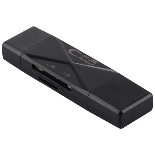 USB-C / Type-C + SD + TF + Micro USB to USB 3.0 Card Reader (Black) by buy2fix