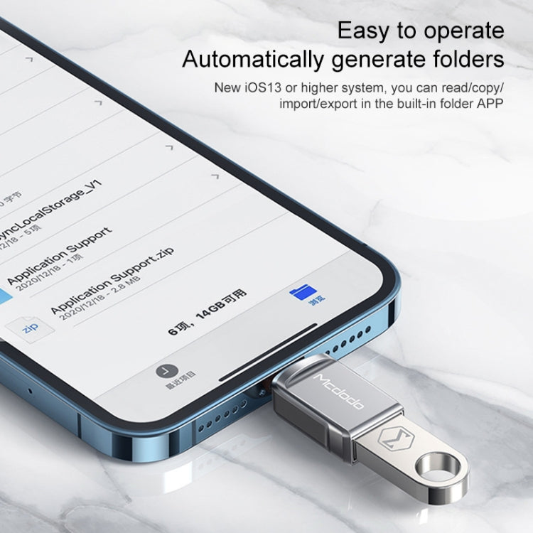 MCDODO USB 3.0 Female to 8 Pin Male OTG Converter USB Flash Disk by Mcdodo