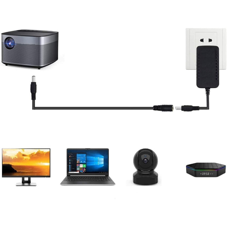 1m 22AWG 5.5 x 2.1mm Female to Male DC Power Supply Plug Extension Cable for Laptop by buy2fix