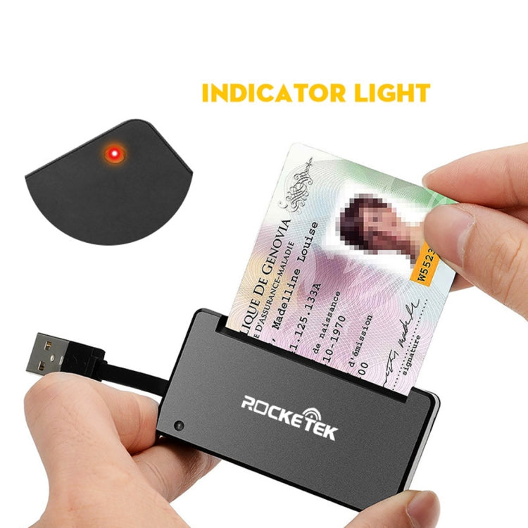 ROCKETEK SCR3 CAC ID SIM Chip Smart Card Reader by ROCKETEK