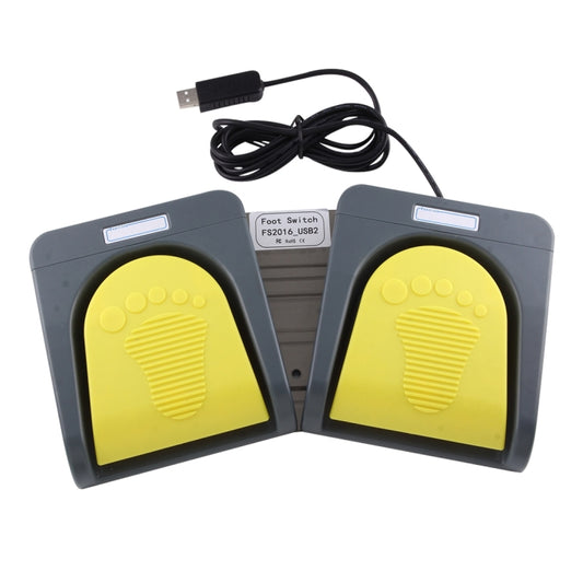 FS2016-USB 2 Portable USB 2 Foot Switch Foot Control Keyboard, Multimedia / Keyboard / Gamepad / Mouse / String / B Ultrasound Image Acquisition Functions by buy2fix