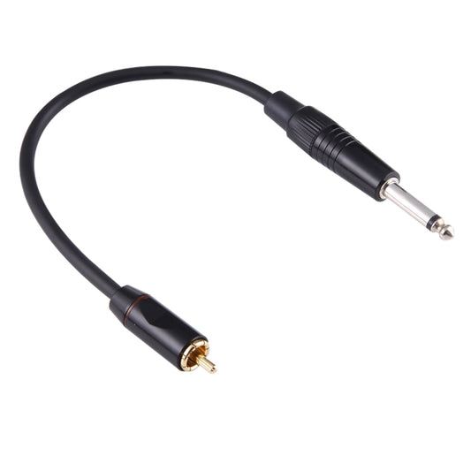 30cm Metal Head 6.35mm Male to RCA Male Audio Connector Adapter Cable for Mixing Console by buy2fix