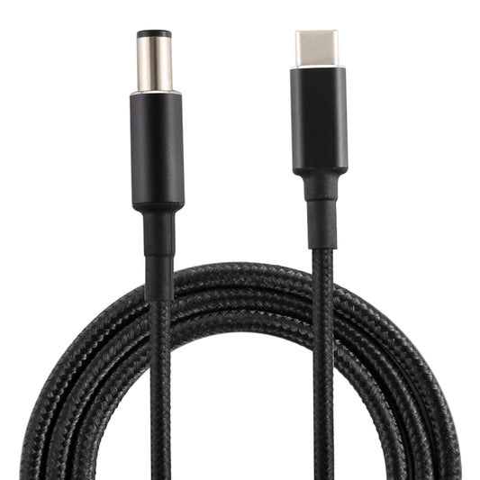 PD 100W 7.4 x 0.6mm Male to USB-C / Type-C Male Nylon Weave Power Charge Cable for HP, Cable Length: 1.7m by buy2fix