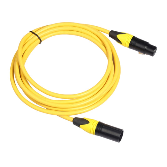 XRL Male to Female Microphone Mixer Audio Cable, Length: 1m (Yellow) by buy2fix