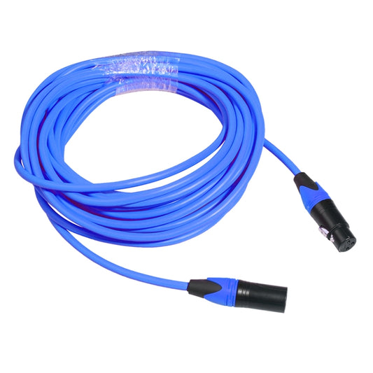 XRL Male to Female Microphone Mixer Audio Cable, Length: 5m (Blue) by buy2fix