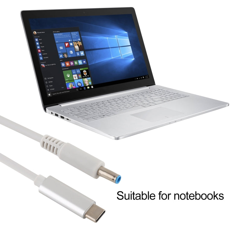 For HP USB-C / Type-C to 4.5 x 3.0mm Laptop Power Charging Cable, Cable Length: about 1.5m by buy2fix