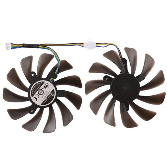 DC 12V 4 Pin VGA Graphics Card Cooling Fan for Zotac Geforce GTX 1080 Ti GTX 1080Ti AMP Edition, Diameter: 95mm, Pairs by buy2fix