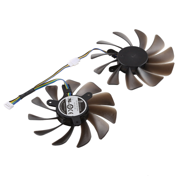 DC 12V 4 Pin VGA Graphics Card Cooling Fan for Zotac Geforce GTX 1080 Ti GTX 1080Ti AMP Edition, Diameter: 95mm, Pairs by buy2fix