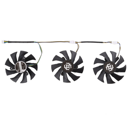 3 PCS Graphics Card Cooling Fan for Zotac GTX 1070-8GD5 X-OC, Diameter: 85mm by buy2fix