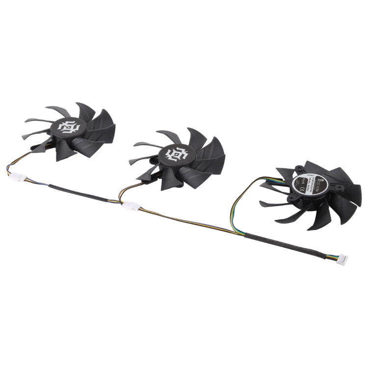 3 PCS Graphics Card Cooling Fan for Zotac GTX 1070-8GD5 X-OC, Diameter: 85mm by buy2fix