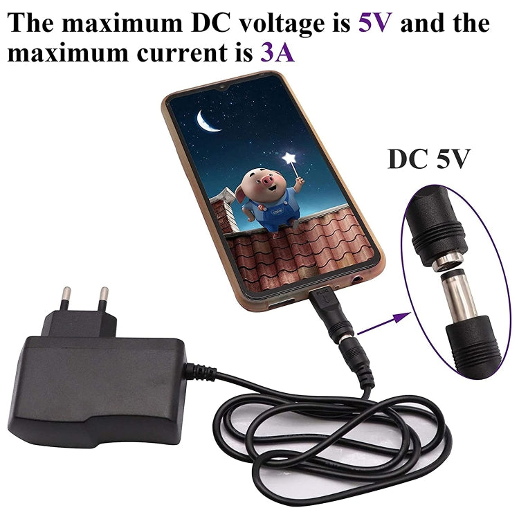 5.5 x 2.1mm Female to USB-C / Type-C Male Plug Adapter Connector by buy2fix