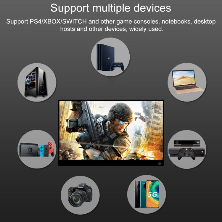 15.6 inch 1080P 178 Degree Wide Angle HD Portable IPS LED Display Monitor by buy2fix