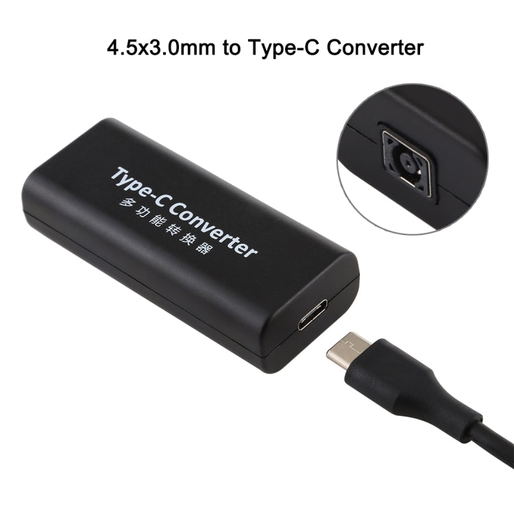 DC 4.5 x 3.0mm Power Jack Female to USB-C / Type C Female Power Connector Adapter with 15cm USB-C / Type C Cable by buy2fix