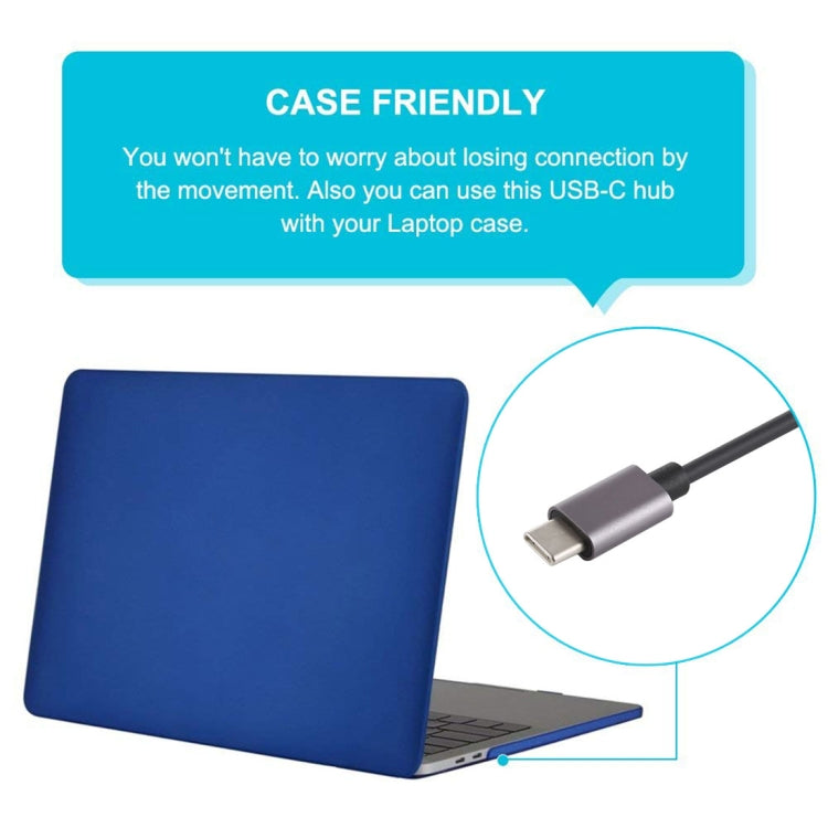 T-809B TF Card Reader + 3 x USB 3.0 Ports to USB-C / Type-C HUB Converter, Cable Length: 13cm (Grey) by buy2fix