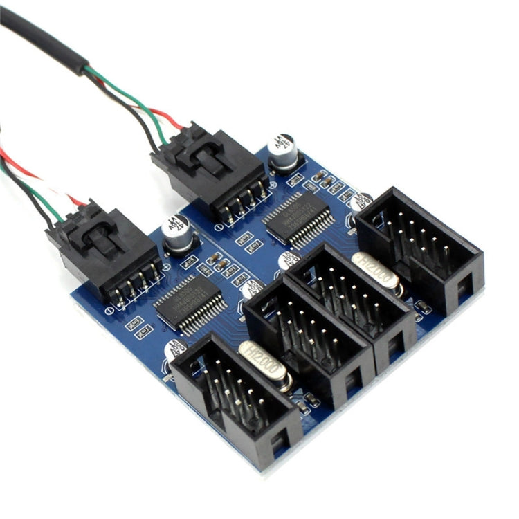 9 Pin USB Header Male 1 to 4 Female Extension Cable Card by buy2fix