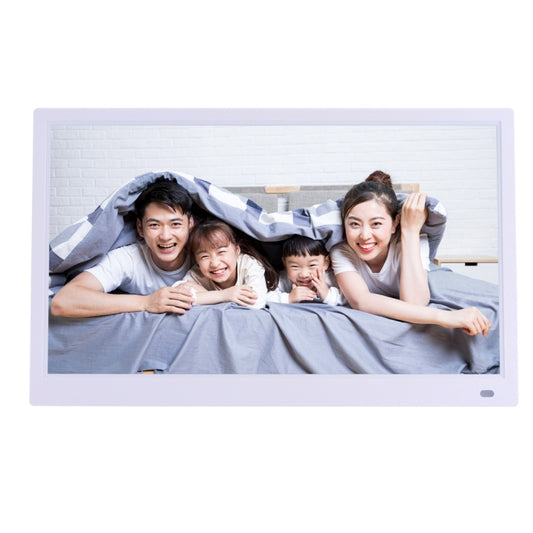 15.6 inch FHD LED Display Digital Photo Frame with Holder & Remote Control, MSTAR V53 Program, Support USB / SD Card Input(White) by buy2fix
