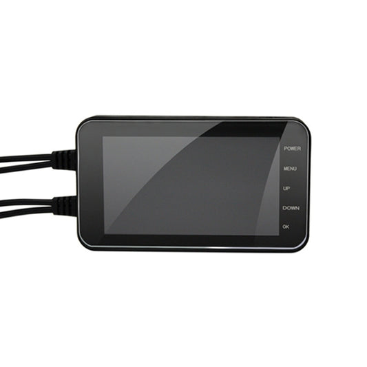 4 inch HD WIFI Dual Lens 1080P Waterproof Motorcycle Driving Recorder by buy2fix