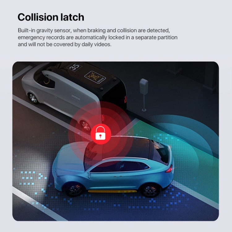 U02 2K Ultra HD Night Vision Car Front and Inner WiFi Driving Recorder by buy2fix