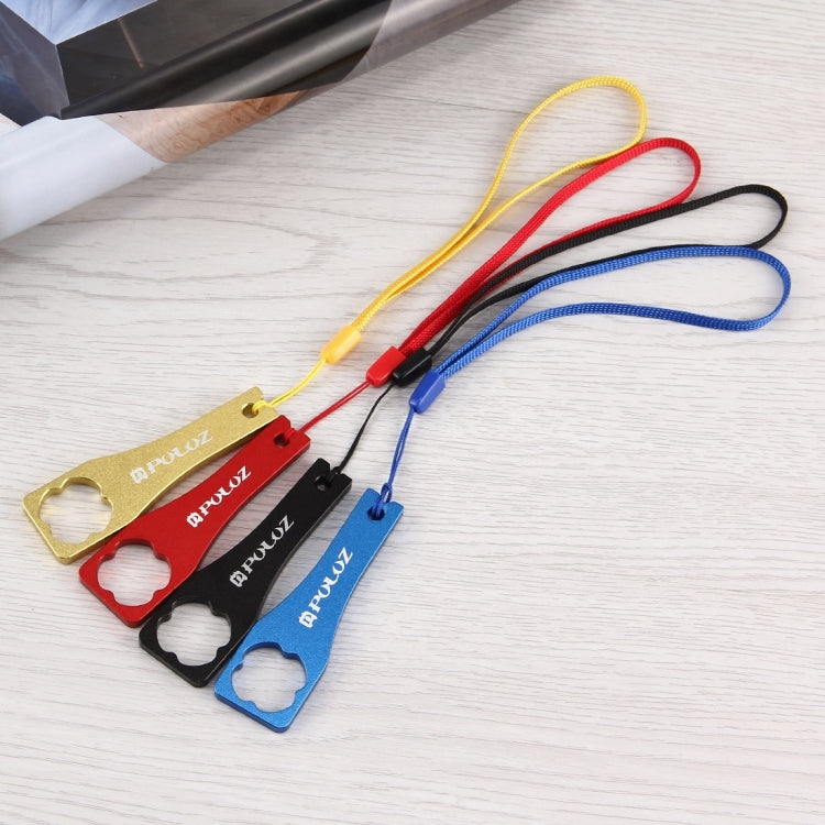 PULUZ CNC Aluminum Alloy Tighten Screw Cap Wrench Tool for GoPro Hero11 Black / HERO10 Black / HERO9 Black / HERO8 Black / HERO7 /6 /5 /5 Session /4 Session /4 /3+ /3 /2 /1, Xiaoyi and Other Action Cameras(Black) by PULUZ