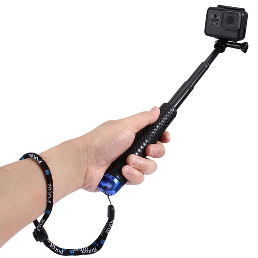 PULUZ Handheld Extendable Pole Monopod for GoPro, Insta360, DJI and Other Action Cameras, Length: 19-49cm by PULUZ