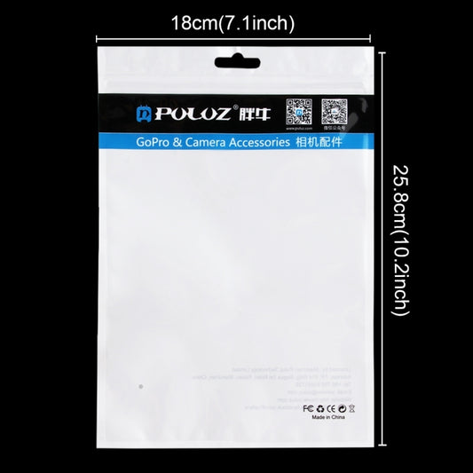 10 PCS PULUZ 25.8cm x 18cm Hang Hole Clear Front White Pearl Jewelry Zip Lock Packaging Bag (Size: L) by buy2fix