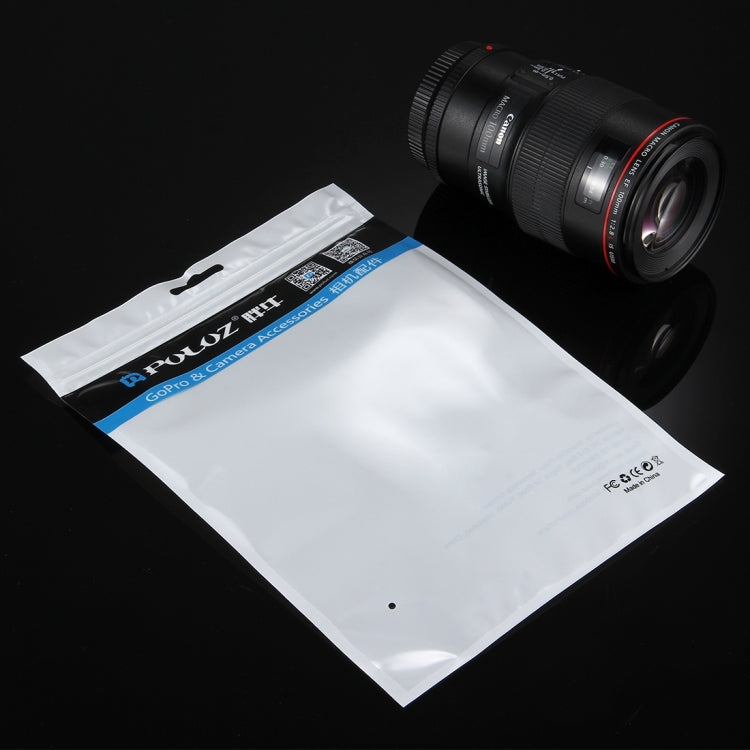 10 PCS PULUZ 25.8cm x 18cm Hang Hole Clear Front White Pearl Jewelry Zip Lock Packaging Bag (Size: L) by buy2fix