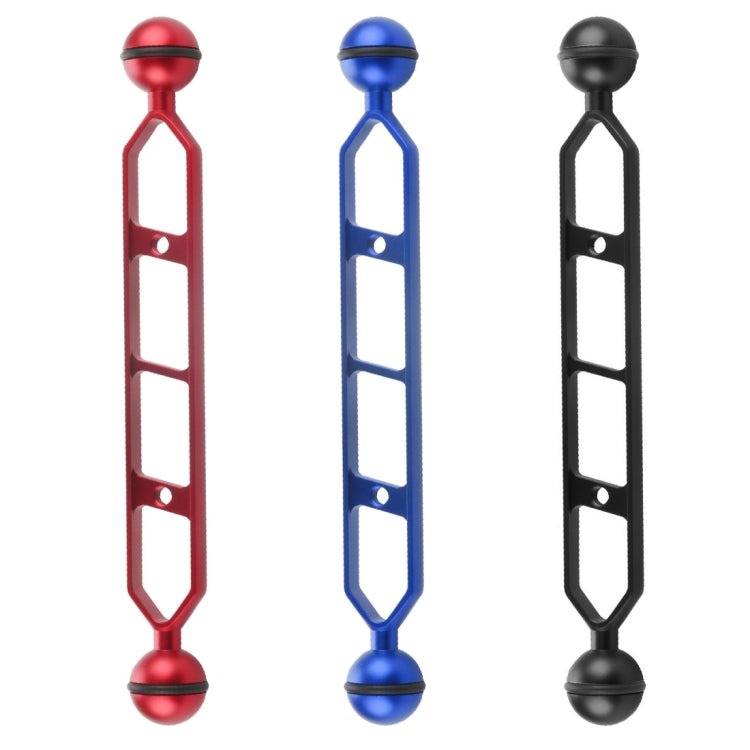 PULUZ 9.0 inch 22.8cm Aluminum Alloy Dual Balls Arm, Ball Diameter: 25mm(Blue) by PULUZ