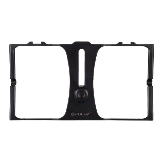 PULUZ Vlogging Live Broadcast Smartphone Video Rig Filmmaking Recording Handle Stabilizer Bracket for iPhone, Galaxy, Huawei, Xiaomi, HTC, LG, Google, and Other Smartphones(Red) by PULUZ