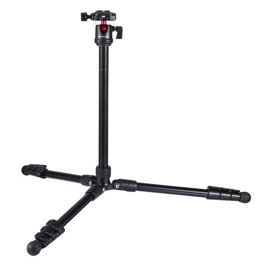 PULUZ 4-Section Folding Legs Metal Tripod Mount with 360 Degree Ball Head for DSLR & Digital Camera, Adjustable Height: 42-130cm by PULUZ