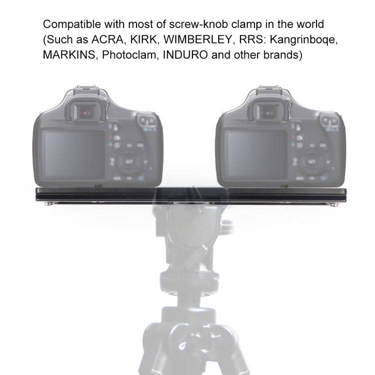 PULUZ 200mm Length PU-200 Aluminum-magnesium Alloy Quick Release Plate QR Clamp for Benro B3 / J2 /J3 Tripod Ball Head by PULUZ