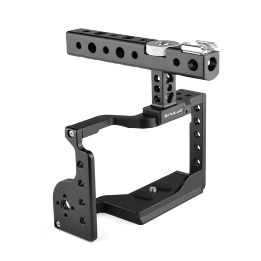 PULUZ Video Camera Cage Stabilizer with Handle for Sony A6600 / ILCE-6600(Black) by PULUZ