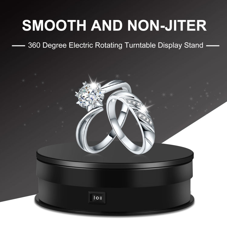 PULUZ 15cm Adjusting Speed Rotating Turntable Display Stand, Load: 3kg(Black) by PULUZ