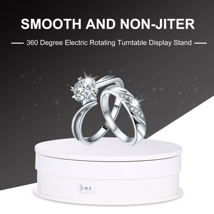 PULUZ 15cm Adjusting Speed Rotating Turntable Display Stand, Load: 3kg(White) by PULUZ