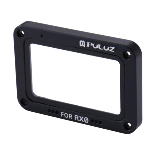 PULUZ Aluminum Alloy Flame + Tempered Glass Lens Protector for Sony RX0 / RX0 II, with Screws and Screwdrivers(Black) by PULUZ