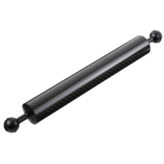 PULUZ 14.56 inch 37cm Length 40mm Diameter Dual Balls Carbon Fiber Floating Arm, Ball Diameter: 25mm, Buoyancy: 300g by PULUZ