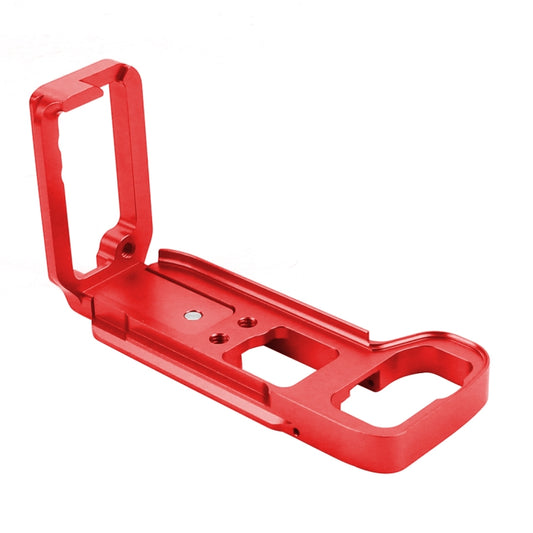 PULUZ 1/4 inch Vertical Shoot Quick Release L Plate Bracket Base Holder for Sony A9 (ILCE-9) / A7 III/ A7R III(Red) by PULUZ