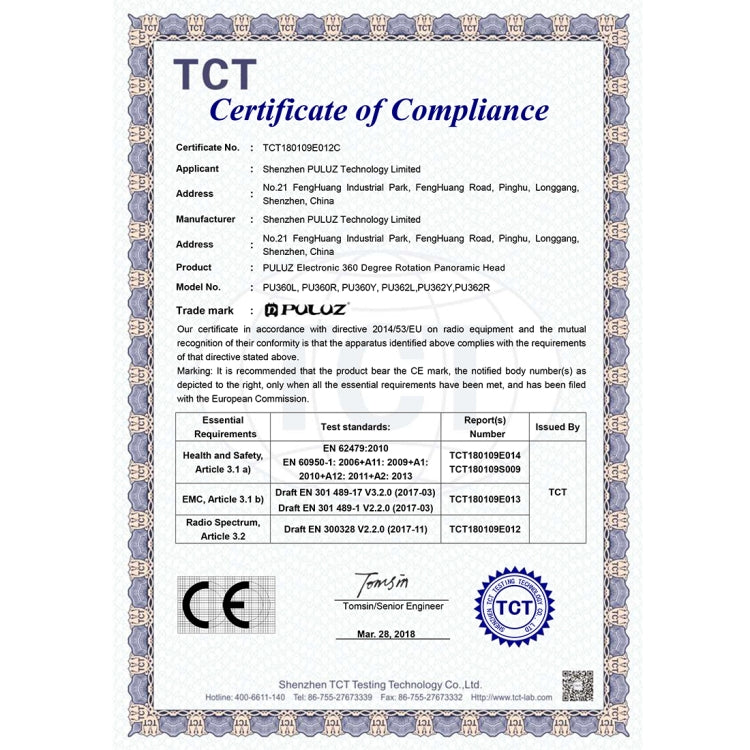 PULUZ Electronic 360 Degree Rotation Panoramic Head with Remote Controller for Smartphones, GoPro Action Cameras(Red) by PULUZ